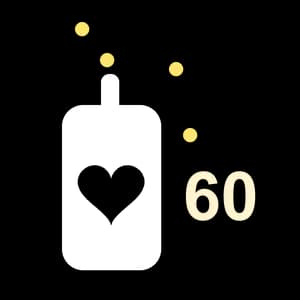 60 +12 свечей