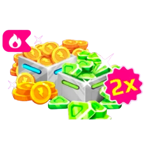 500000 Коинс +2400 Гемов