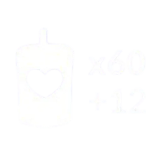 60 +12 свечей