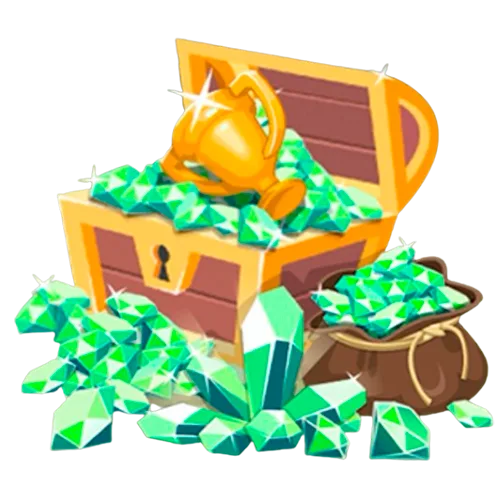 3000 изумрудов