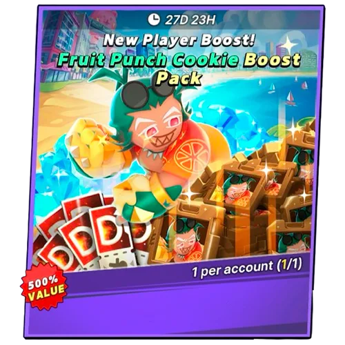Fruit Punch Cookie Boost Pack (New Player Boost!)