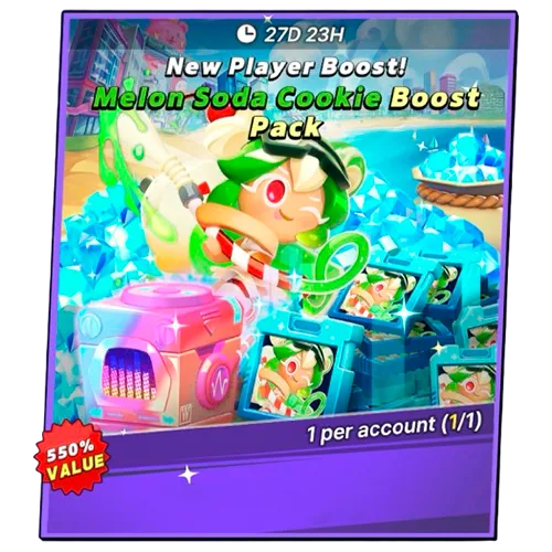 Melon Soda Cookie Boost Pack (New Player Boost!)
