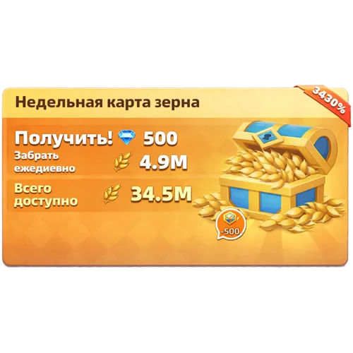 Недельная карта зерна